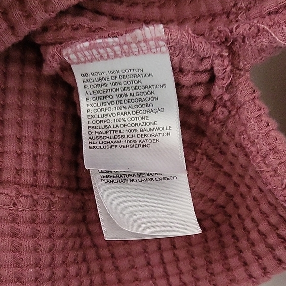 The North Face Chabot Crew Sweater Pink Waffle Knit Women’s Medium - Picture 8 of 9